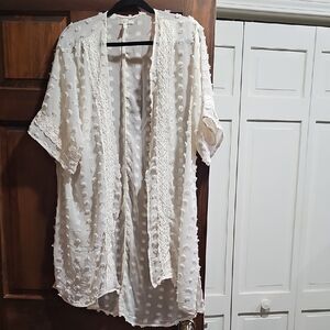 Maurices Cream Sheer Blouse
